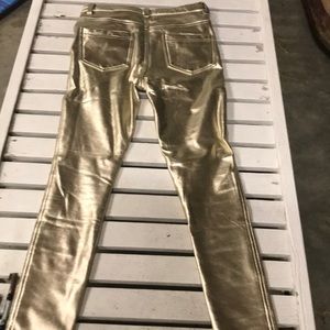 Gold clubbing pants